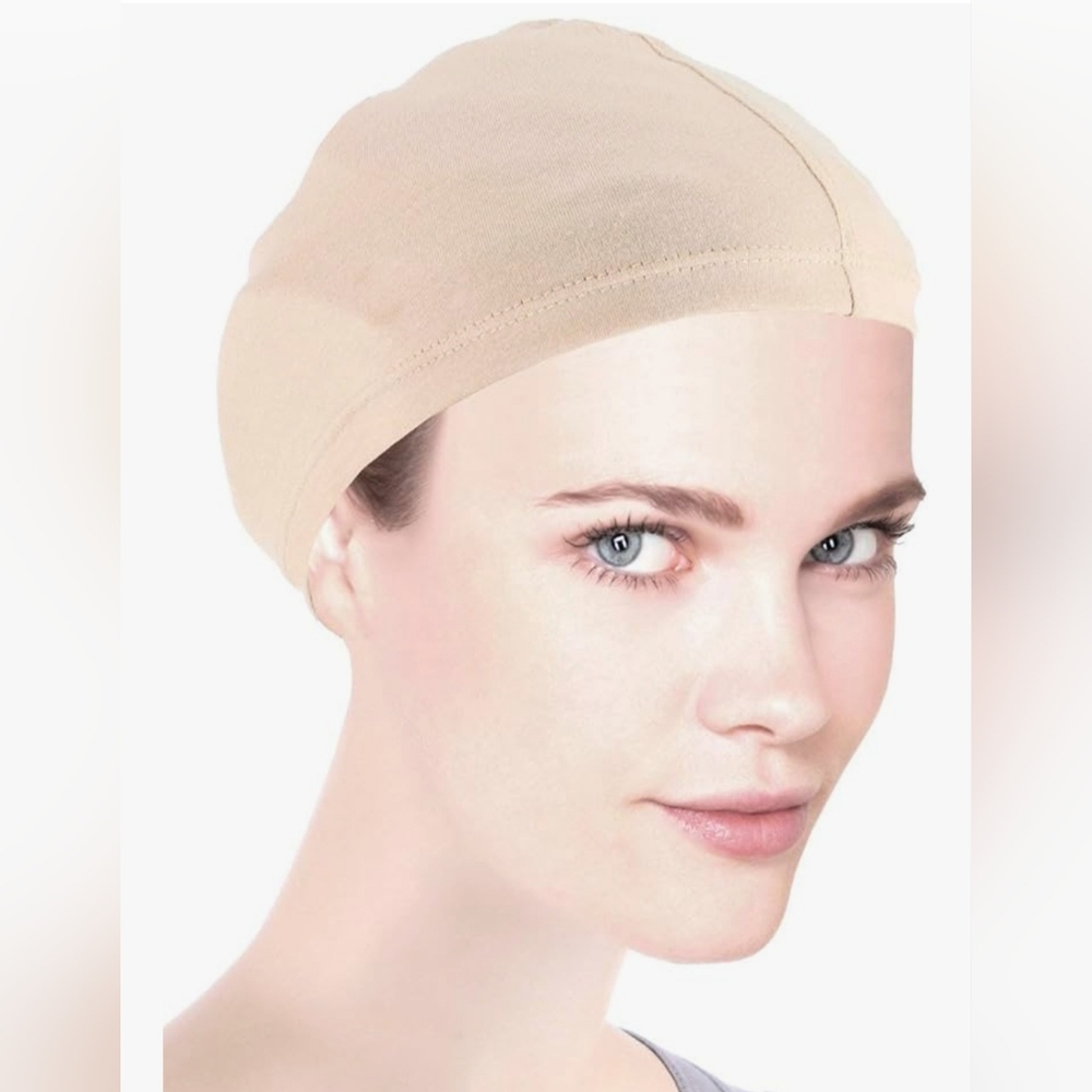 New! Beige Wig Cap